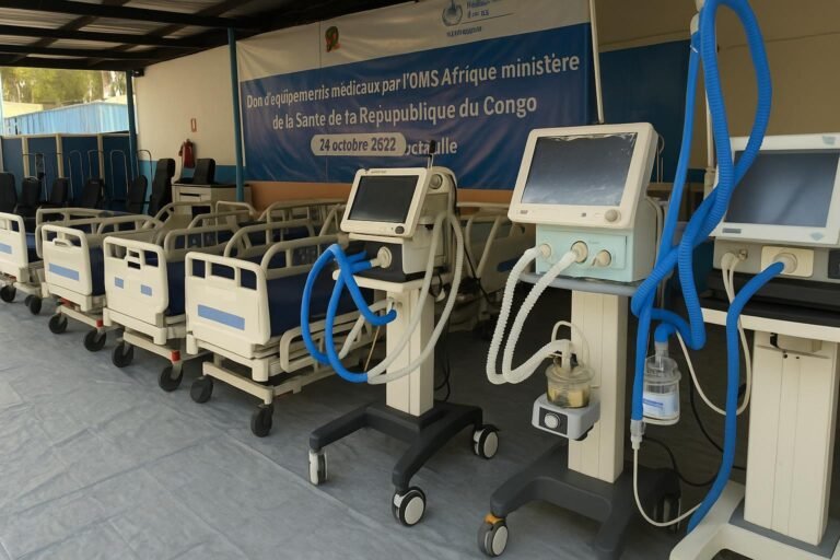 Urgences respiratoires: don massif d’équipements OMS